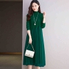 Mã K850: Váy nối lưới dệt kim cashmere dáng rộng cho nữ mùa thu đông