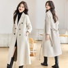 Mã L977: Áo khoác dáng dài màu be cho nữ