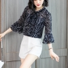 Mã A827: Áo sơ mi voan hoa dành cho nữ Xuân Hè tay ngắn cao cấp big size