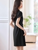 Mã M214: Đầm công sở tay trễ vai ôm sát người