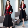 Mã E281: Áo khoác nữ mùa thu đông cao cấp dáng dài qua đầu gối