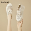 Mã L825: Giày lười ren Daphne màu trắng giày lười thoáng khí cho nữ