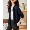 Mã G959: áo khoác nữ cardigan dáng rộng đơn giản