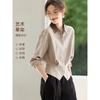 Mã M168: Áo sơ mi nữ kiểu Pháp Mohan Yimei, áo công sở