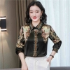 Mã L014: Áo sơ mi lụa nữ cao cấp dài tay