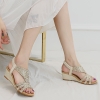 Mã L890: Giày nữ cao cấp sandal đế xuồng kim cương phong cách