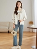 Mã L403: Áo khoác nữ cao cấp cài nút kiểu Hàn Quốc cho nữ cao cấp áo khoác cardigan dáng rộng thể thao ngắn