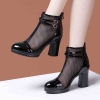 Mã L079 Giày bốt ngắn lưới rỗng mùa hè