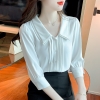 Mã D019: áo sơ mi nữ tay lỡ Pc hàn quốc