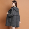 Mã C079: Áo khoác nữ Cashmere Thời trang nữ Áo khoác có mũ
