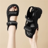 Mã L993: Giày sandal đế xuồng bằng da thật dành cho nữ cao cấp