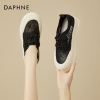 Mã L825: Giày lười ren Daphne màu trắng giày lười thoáng khí cho nữ
