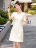 Mã L858: Váy thêu jacquard phong cách