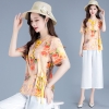 Mã B390: set bộ nữ mùa hè cao cấp quần ống rộng thanh lịch