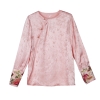 Mã L140: Áo sơ mi nữ lụa jacquard phong cách