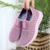 Mã L537: giày đơn nữ đẹp cao cấp Chunfei bề mặt lưới dệt giày mẹ trung niên