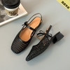 Mã M278: Giày sandal bít mũi dành cho nữ, gót dày cao cấp