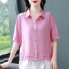 Mã M147: Áo sơ mi nữ bằng cotton và lanh