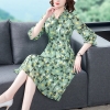 Mã C825: đầm trung niên giảm tuổi thời trang mới phong cách phương tây