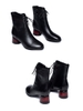 Mã A732 Giá 1820K: giày boot da Martin nữ giày cổ ngắn gót vuông