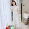 Mã M115: Đầm chiffon dáng nhỏ kiểu Pháp, thanh lịch và tôn dáng, phong cách mùa hè cổ