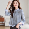 Mã K961: Áo len cardigan cho nữ cao cấp cao cấp Xuân Thu thiết kế mới nối áo ngắn bèo nhún nhỏ