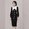 Mã C533: Váy đen cao cấp kiểu Pháp Hepburn