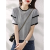 Mã L068 Áo len nữ cao cấp dệt kim băng cổ tròn