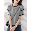 Mã L068 Áo len nữ cao cấp dệt kim băng cổ tròn