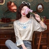 Mã L143: áo sơ mi nữ lụa thêu phong cách