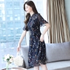 Mã B699: đầm đẹp liền thân voan hè mới dáng xòe