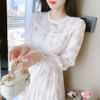 Mã L350: váy đẹp cao cấp dài tay siêu tiên nữ cao cấp chiffon hoa cho nữ cao cấp