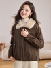 Mã L937: Áo khoác parka cổ lông retro dành cho nữ mùa đông