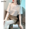 Mã L836: Áo sơ mi voan tay bồng mùa hè nữ cao cấp