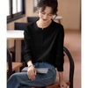Mã L597: Áo thun dài tay màu trắng XWI Xinwei cho nữ cao cấp