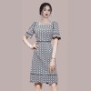 Mã D558: đầm Váy cổ vuông kiểu Pháp phong cách cao cấp