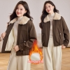 Mã L937: Áo khoác parka cổ lông retro dành cho nữ mùa đông