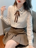 Mã L382: Áo sơ mi nữ cao cấp chiffon dài tay thời trang
