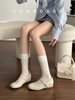Mã M155: Phiên bản da cừu ~ Giày Mary Jane nữ với đế xuồng ẩn, mũi tròn, gót phẳng