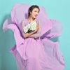 Mã L568: Váy dài tay ren trắng váy xòe dài mùa hè cho nữ đẹp cao cấp váy đi biển mới váy dài