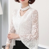 Mã A857: áo sm kiểu nữ thiết kế kiểu cổ V tay ren
