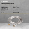 Dây sen xi Caesar 13608MDA, Chất liệu inox 304, Dây dài 1,5m, Chất lượng bền bỉ, Chống ăn mòn, Bảo hành 2 năm