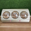 Đèn sưởi phòng tắm Sunhouse SHD3813, Công suất 825W, Điều khiển bằng công tắc, Công nghệ sưởi không đốt cháy Oxi, giữ ấm cho da, Sử dụng an toàn chống nước IPX4, chống chập điện, Bảo hành 12 tháng