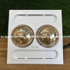 Đèn sưởi nhà tắm 2 bóng âm trần Kottmann K9S, Công suất 550W, Điều khiển công tắc, Bóng sưởi chống nổ, chống nước, chống chập điện, Công nghệ chống chói mắt, không đốt cháy oxy, Bảo hành 3 năm