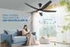 Quạt trần 5 cánh có đèn SUNHOUSE APEX APF7672B, Công suất 57W/24W LED, 6 tốc độ gió, Động cơ BLDC tiết kiệm điện, Bảo hành 24 tháng tại nhà