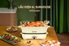 Lẩu điện Sunhouse SHD4560, Công suất cao lên đến 1800W, Dung tích 6 lít, Gia nhiệt trực tiếp, Chống dính men sứ Ceramic bền bỉ, Bảo hành 12 tháng