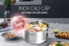 Nồi inox 3 đáy Sunhouse SHG301-16, Đường kính 16cm, Vung kính cường lực siêu bền, Sử dụng trên mọi loại bếp