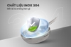 Chảo inox đa lớp Sunhouse IN24M6, Chất liệu inox 304, Đường kính 24cm, Không có chống dính, Sử dụng trên mọi loại bếp