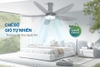 Quạt trần 5 cánh có đèn Sunhouse Apex APF7676G, Công suất 60W, Động cơ BLDC Tiết kiệm đến 40% năng lượng, Chế độ đảo chiều quay lưu thông gió 4 mùa, Độ ồn thấp, vận hành êm ái, Bảo hành tại nhà 24 tháng