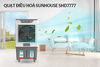 Máy làm mát không khí Sunhouse SHD7777, Công suất 200W, Lưu lượng gió 4800m3/h, Diện tích làm mát 60m2, Dung tích bình nước 70 Lít, Điều khiển núm xoay, Bảo hành 1 năm tại nhà
